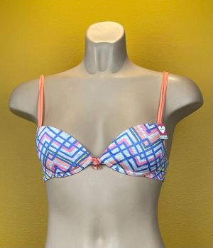 Padded soft bra multi zigzag